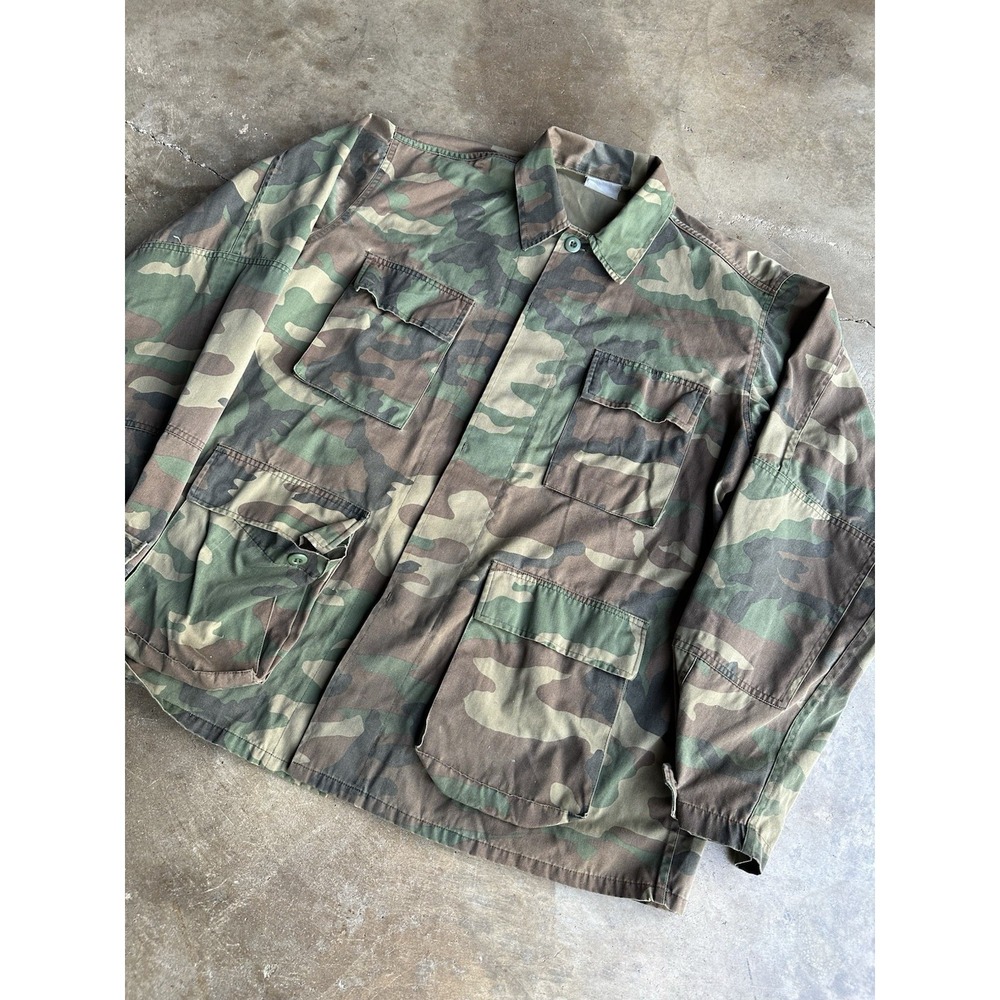 Vintage 60s/70s Jungle Camo Military Jacket - Picture 2 of 8